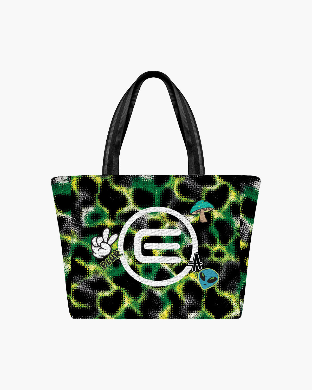 Tote Bag - Alien Camo NOT Padded – Structured Zip Tote (Fits 16" Laptop)