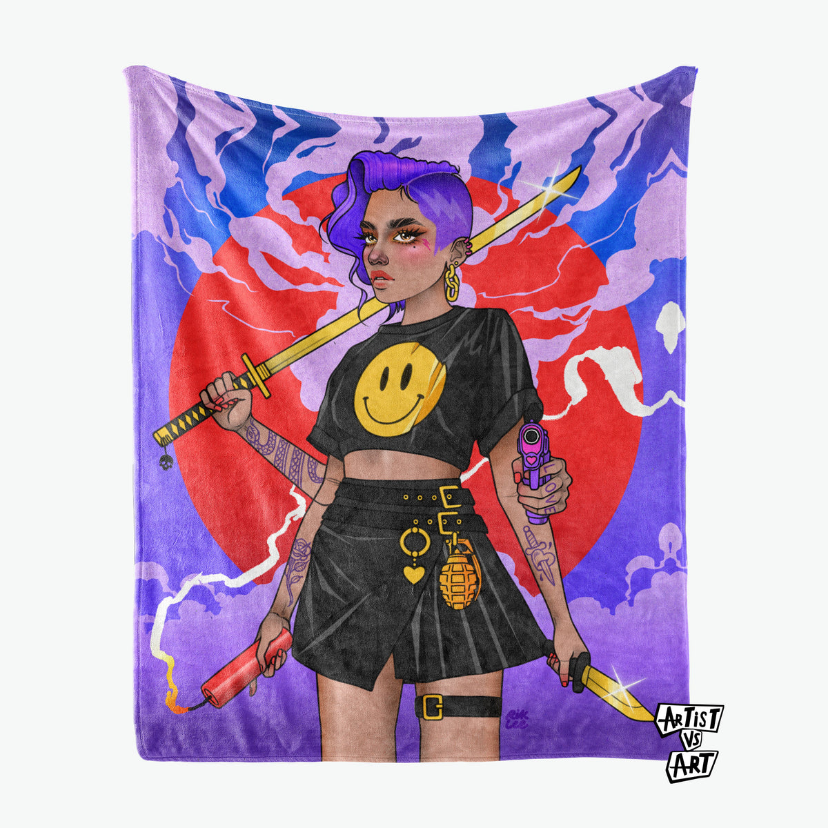 Rik Lee Golden Blade Blanket
