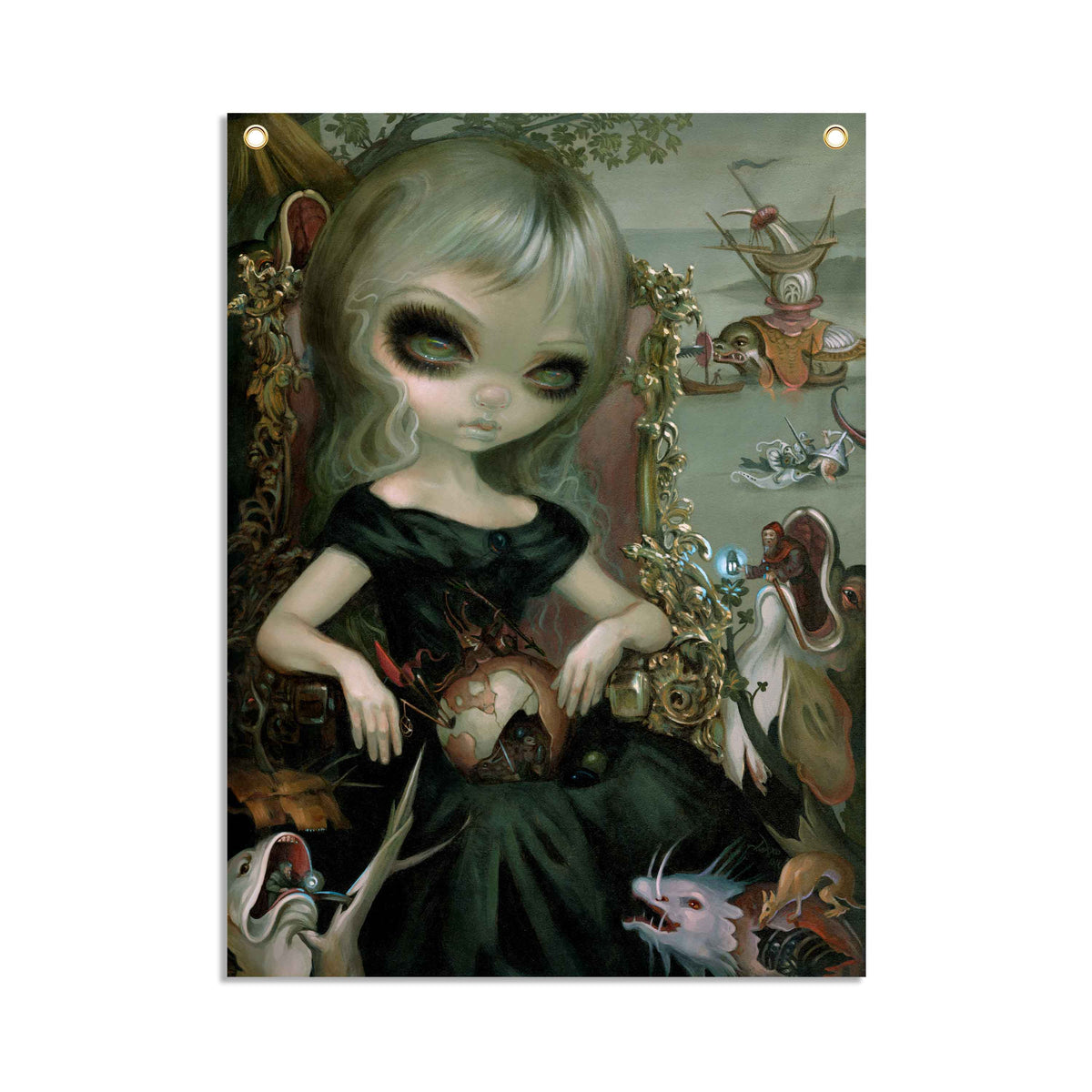 Bosch Princess - Fabric Banner - artistvsart