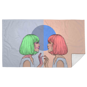 Evil Twin - Throw Blanket - artistvsart