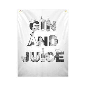GIN AND JUICE - Fabric Banner - artistvsart