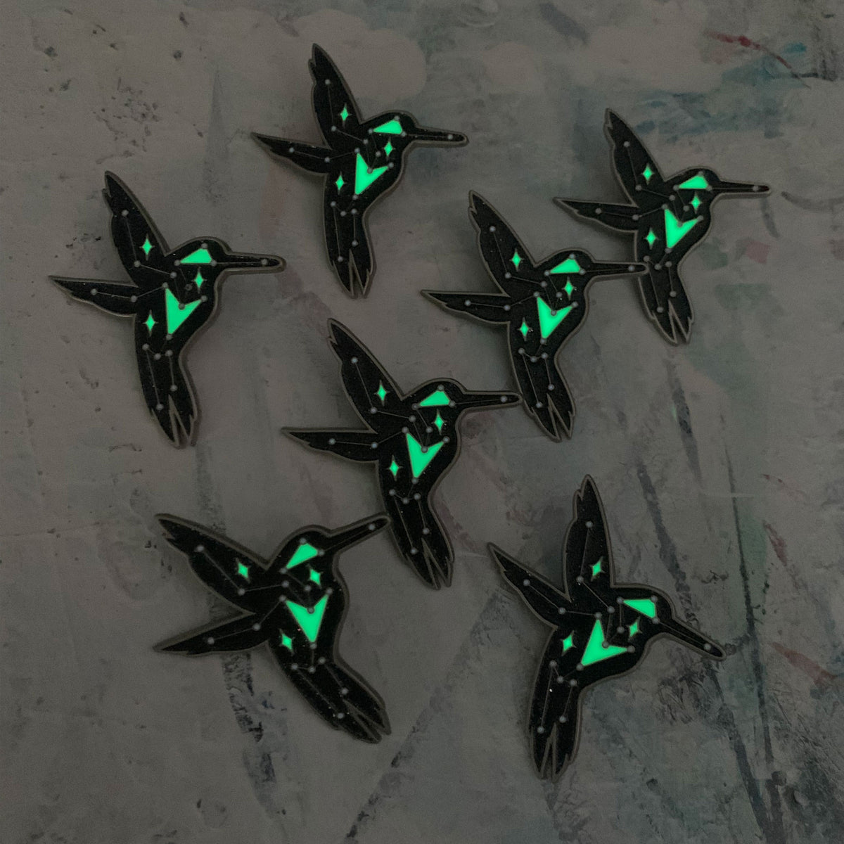 Constellation Hummingbird Pin only (Coloring Book Sold separately)