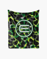 Electrofest Alien Camo Blanket – Colorful Ultra-Soft Throw
