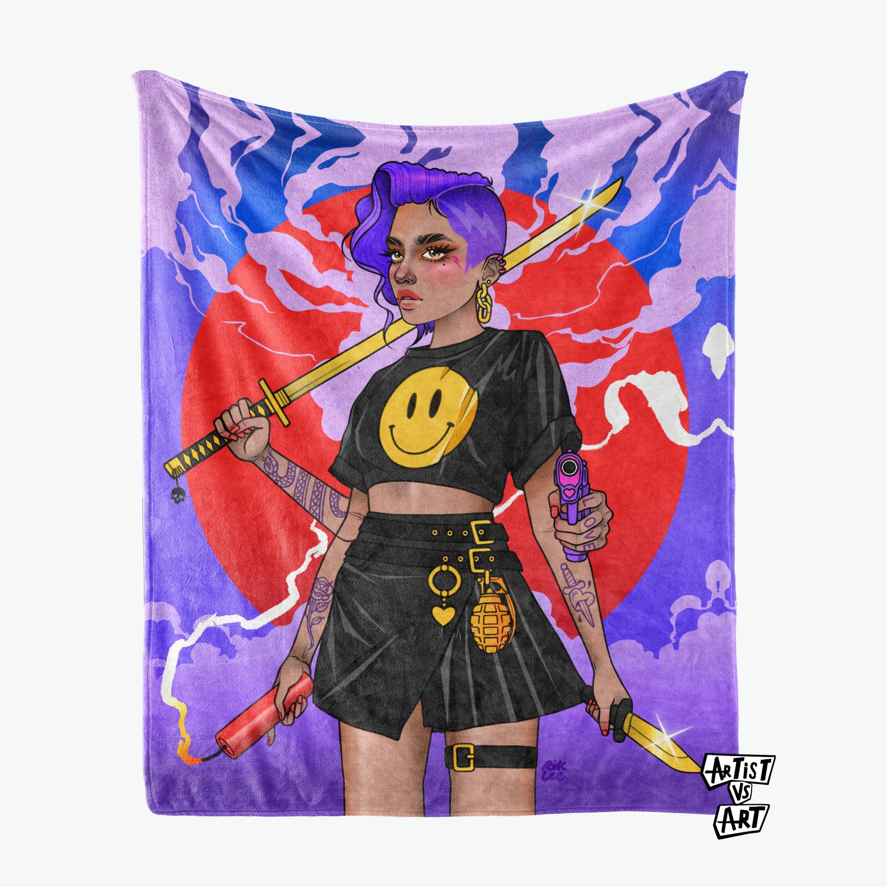 Rik Lee Golden Blade Blanket