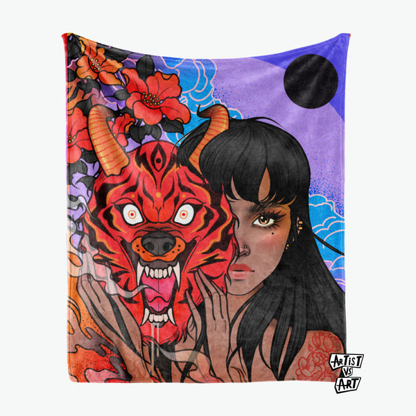 Rik Lee Wolf Eyes Blanket