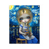 Alice In A Van Gogh Nocturne - Fabric Banner - artistvsart