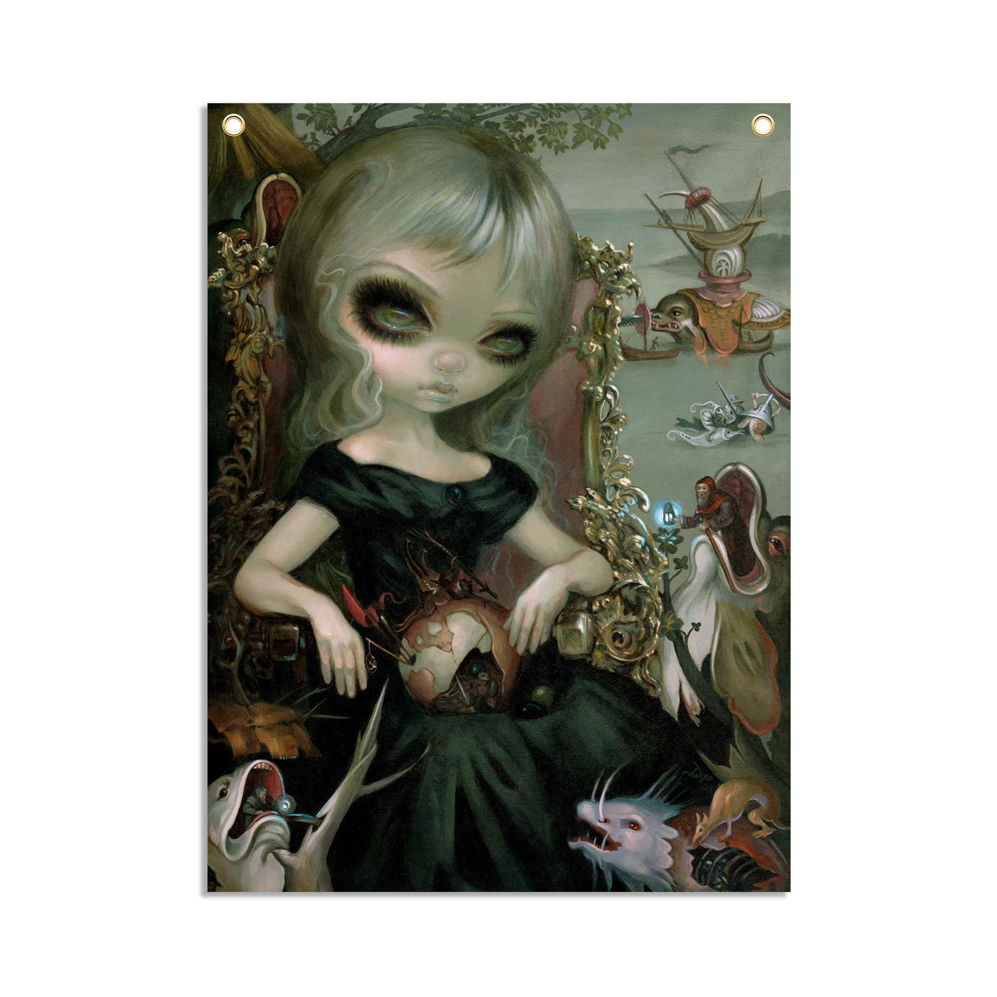 Bosch Princess - Fabric Banner - artistvsart