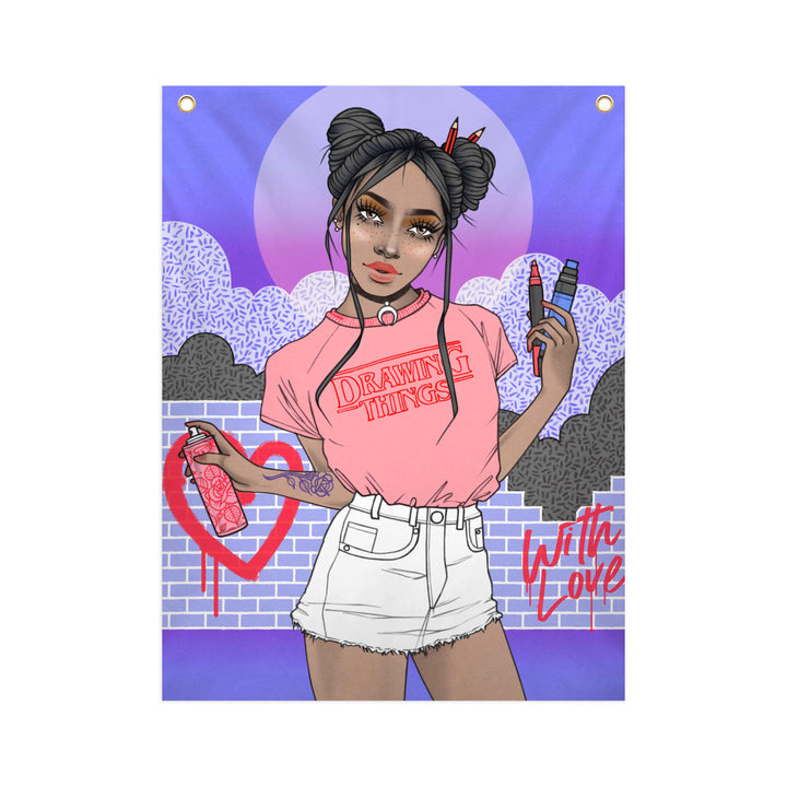 Drawing Things - Fabric Banner - artistvsart