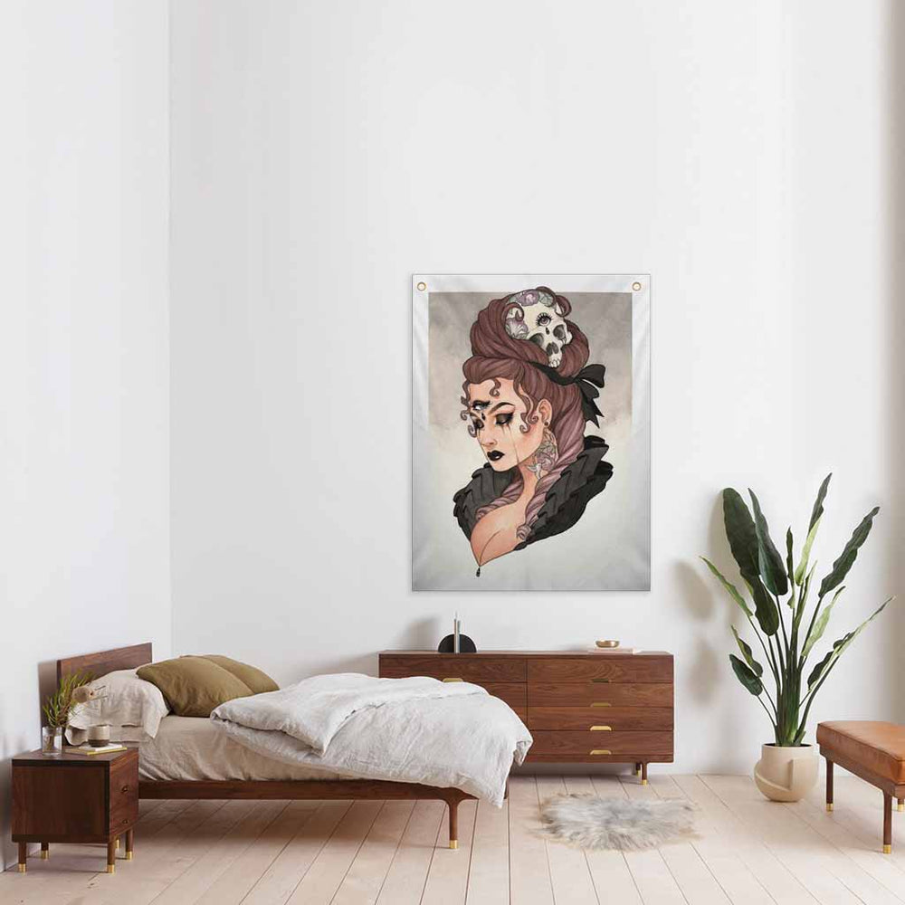 Mourning Glory - Fabric Banner - artistvsart