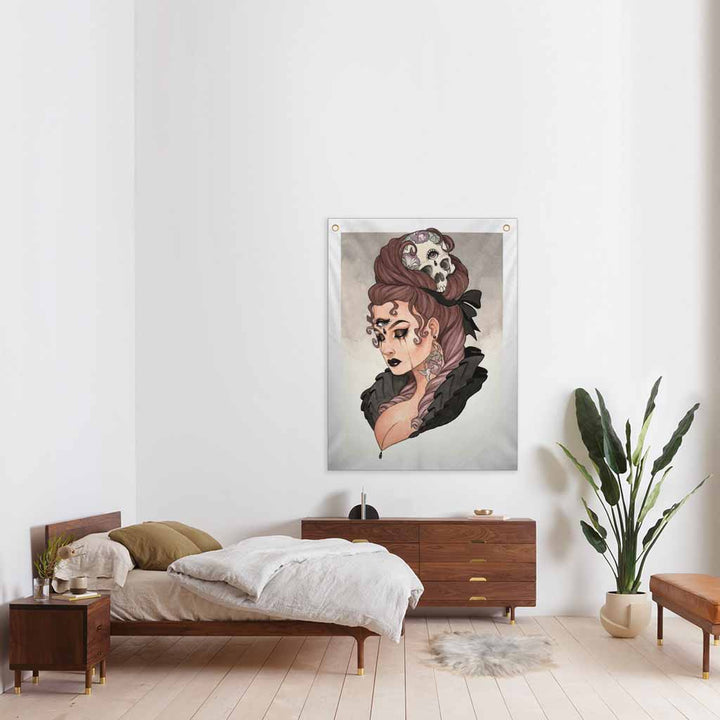 Mourning Glory - Fabric Banner - artistvsart