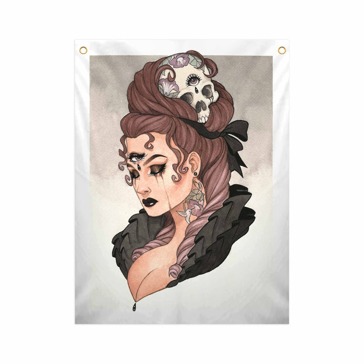 Mourning Glory - Fabric Banner - artistvsart
