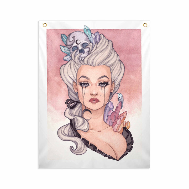 Moon Gazer - Fabric Banner - artistvsart