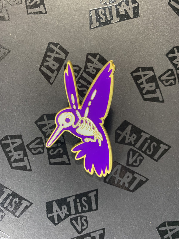 Glow in the Dark Hummingbird Pin
