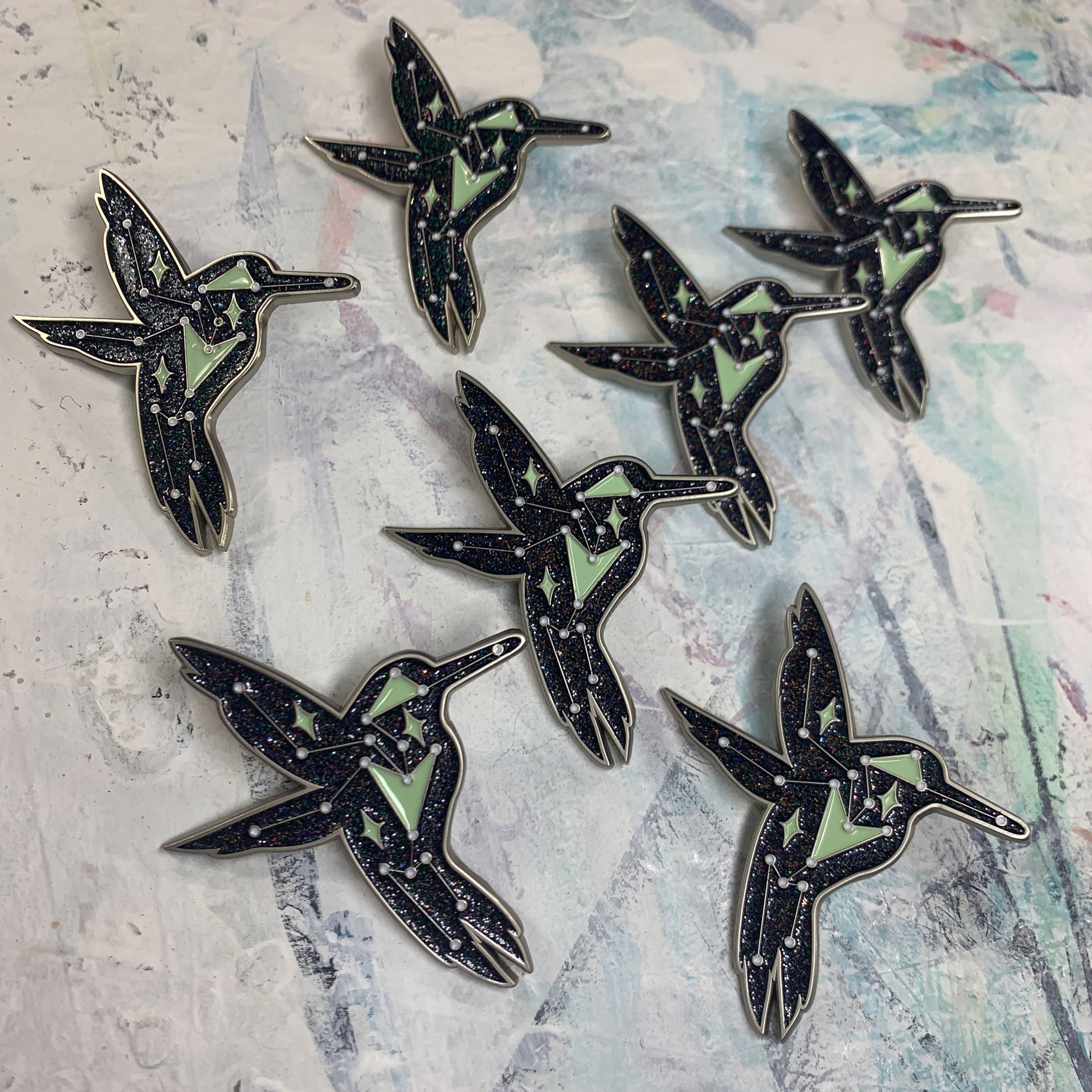 Constellation Hummingbird Pin only (Coloring Book Sold separately)