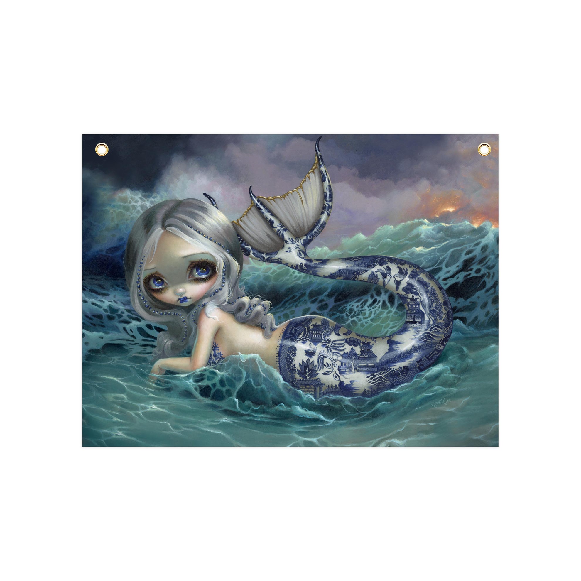 Porcelina - Fabric Banner - artistvsart