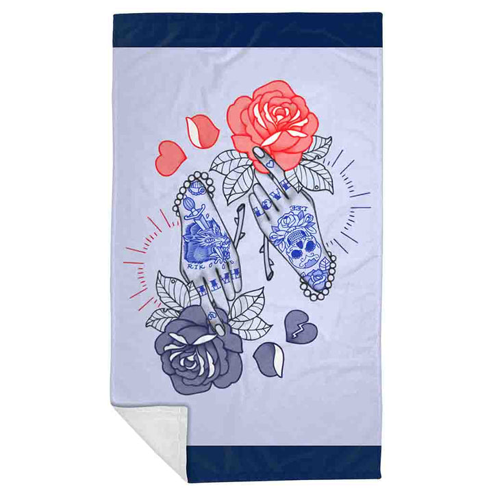 Love & Hate - Throw Blanket - artistvsart