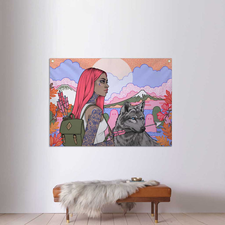 Copy of The Woods - Fabric Banner - artistvsart