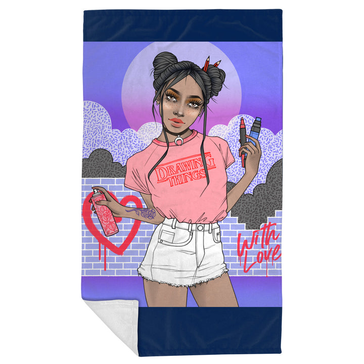 Drawing Things - Throw Blanket - artistvsart