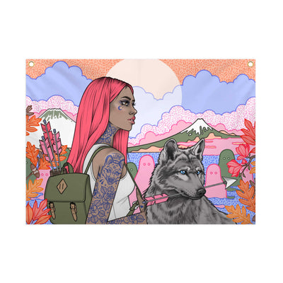 Copy of The Woods - Fabric Banner - artistvsart